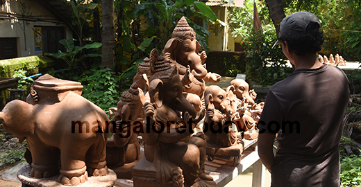 Ganesha idol making